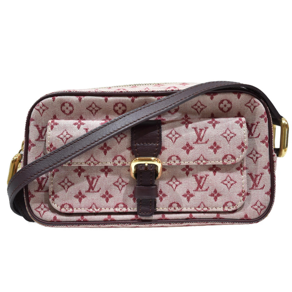 LOUIS VUITTON Juliette Monogram Wine Red Canvas Shoulder Bag Clutch